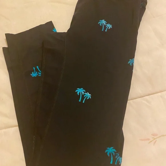 Noli Sunset Leggings in Azure Palm Tree Print 🌴💙 - Picture 4 of 6